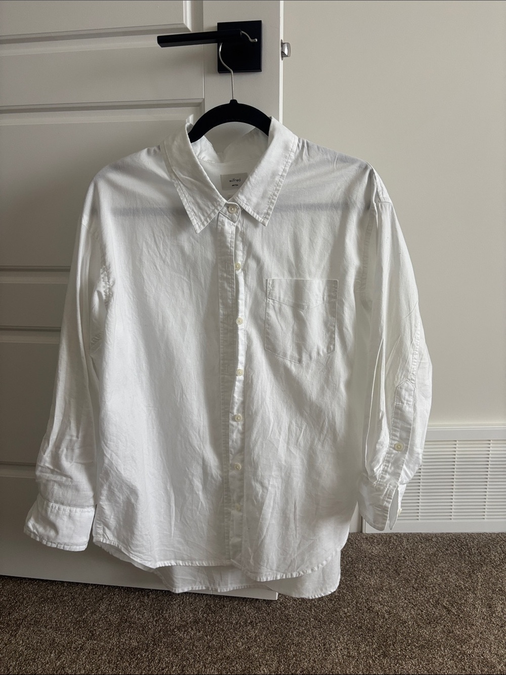 Aritzia Wilfred Reminisce Relaxed Poplin Shirt